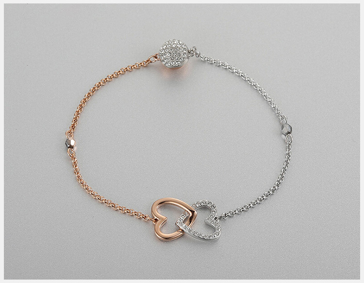 swarovski 施华洛世奇 新品 swa remix浪漫爱心手链 女友礼物 链长17