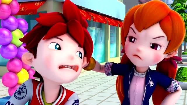 梦想总动员:美美的蛋糕被小特撞飞了,幸亏小菲及时接住!