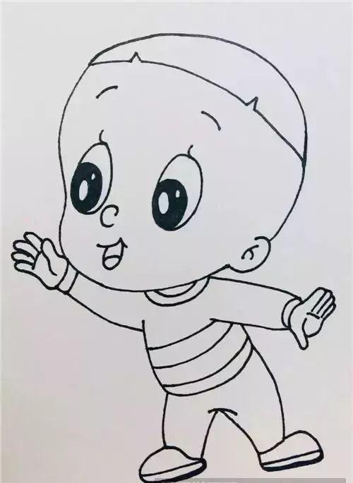 儿童卡通动画片画人物简笔画