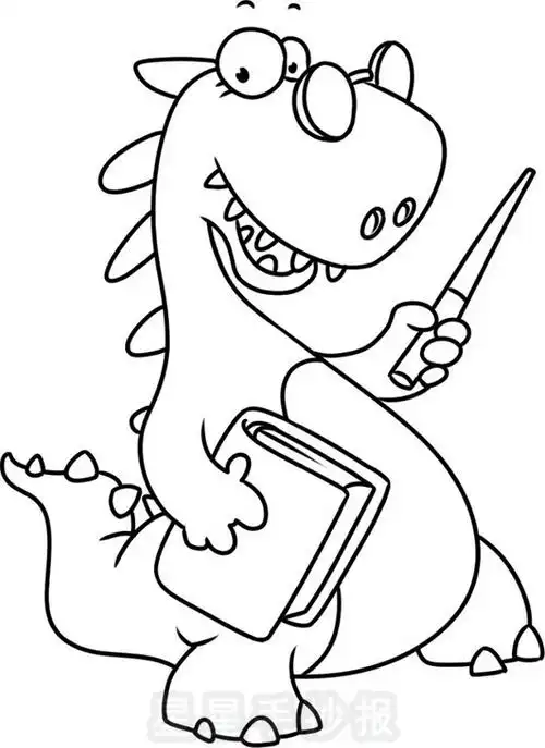恐龙简笔画图片教程二