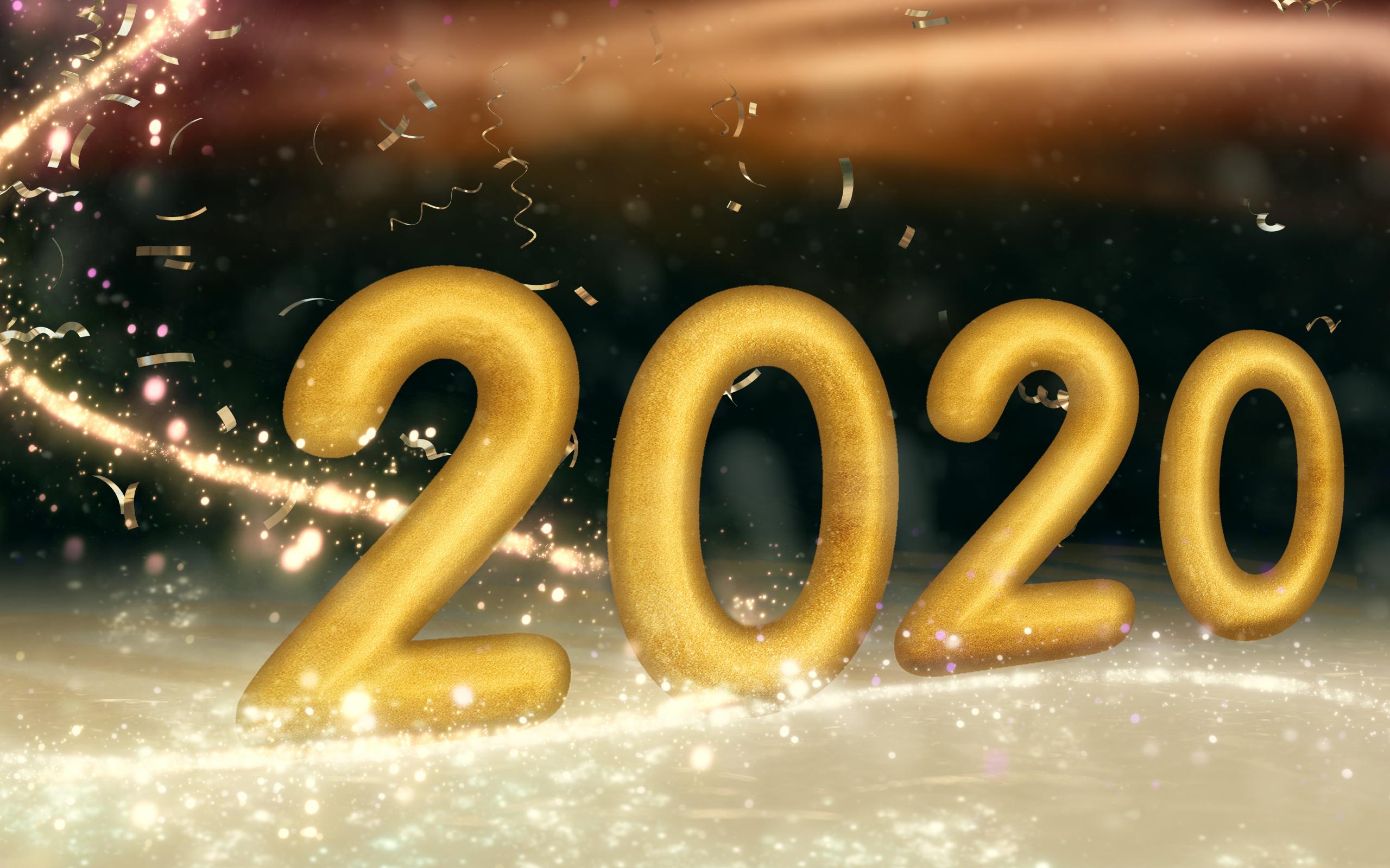 2020创意个性艺术字高清图片桌面壁纸