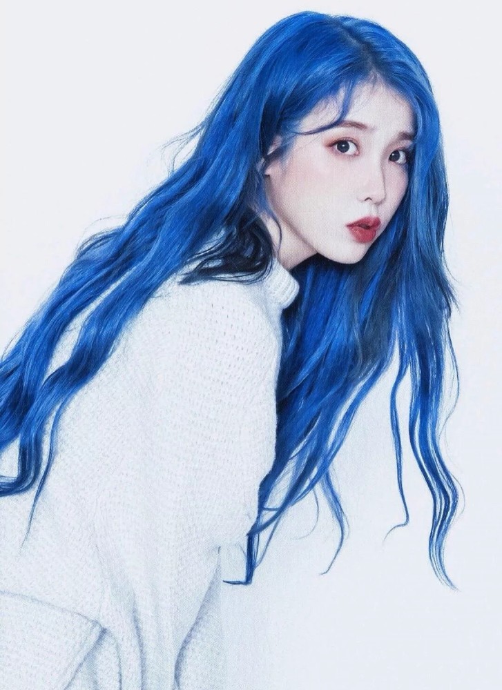 iu李知恩蓝色系头像