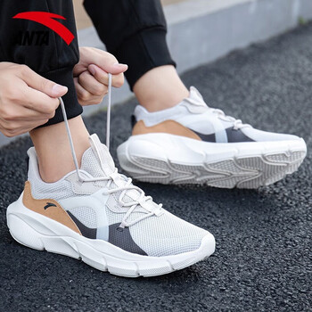 安踏(anta)男鞋运动鞋春季款轻便透气跑步鞋缓震回弹慢跑鞋休闲运动