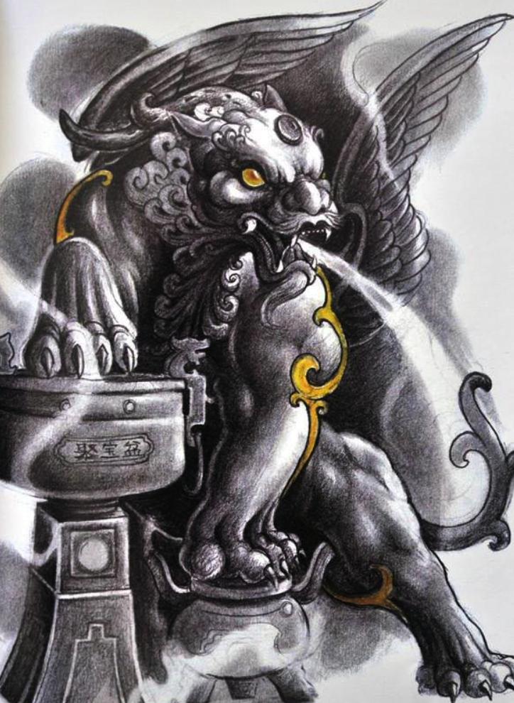 q5:貔貅纹身的忌讳和讲究,传说貔貅纹身纹在哪里最好招财?