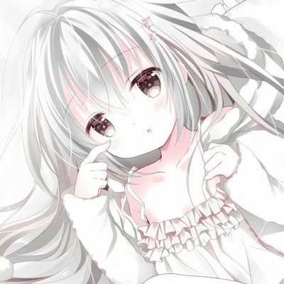 2021白色系女生动漫头像