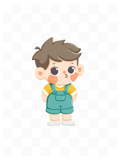 可爱 i> i>卡 /i> /i> i> i>通 /i> /i>儿童形象007男生 i>背 /i>手