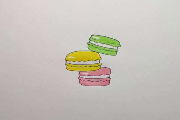 马卡龙怎么画一步一步教你画马卡龙