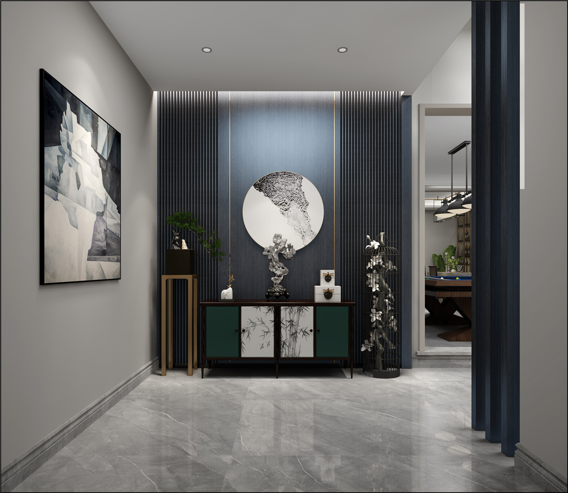 后现代轻奢风玄关装修效果图