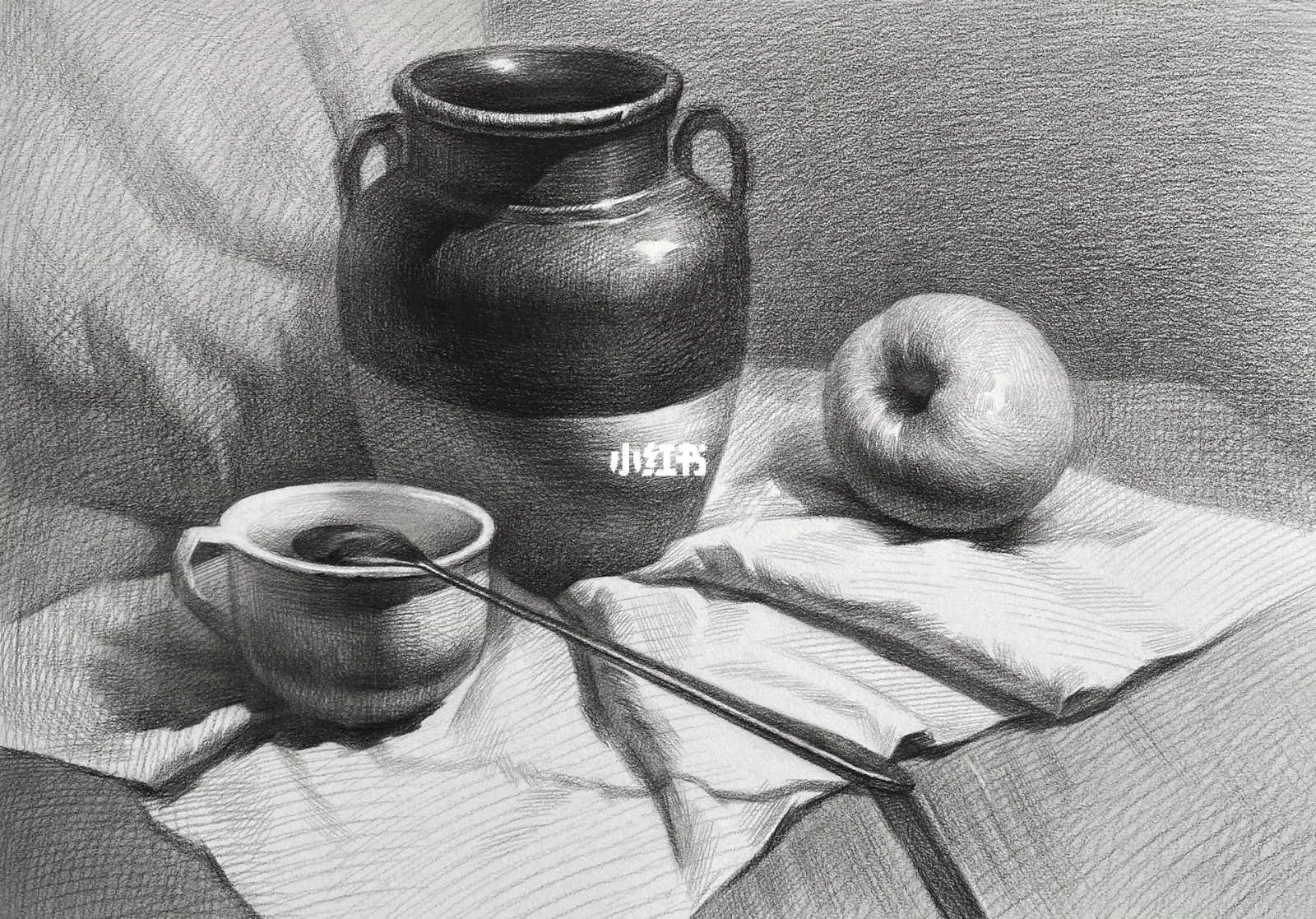 素描静物组合3(详细步骤)