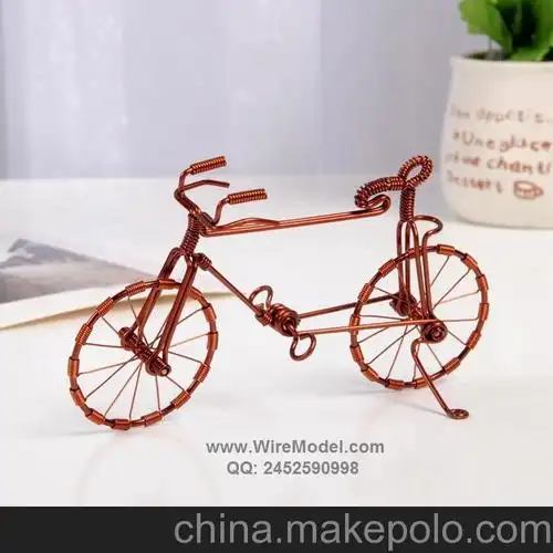 手工铜线自行车 民间艺术 文博会礼品 传统工艺 铜丝 创意礼品