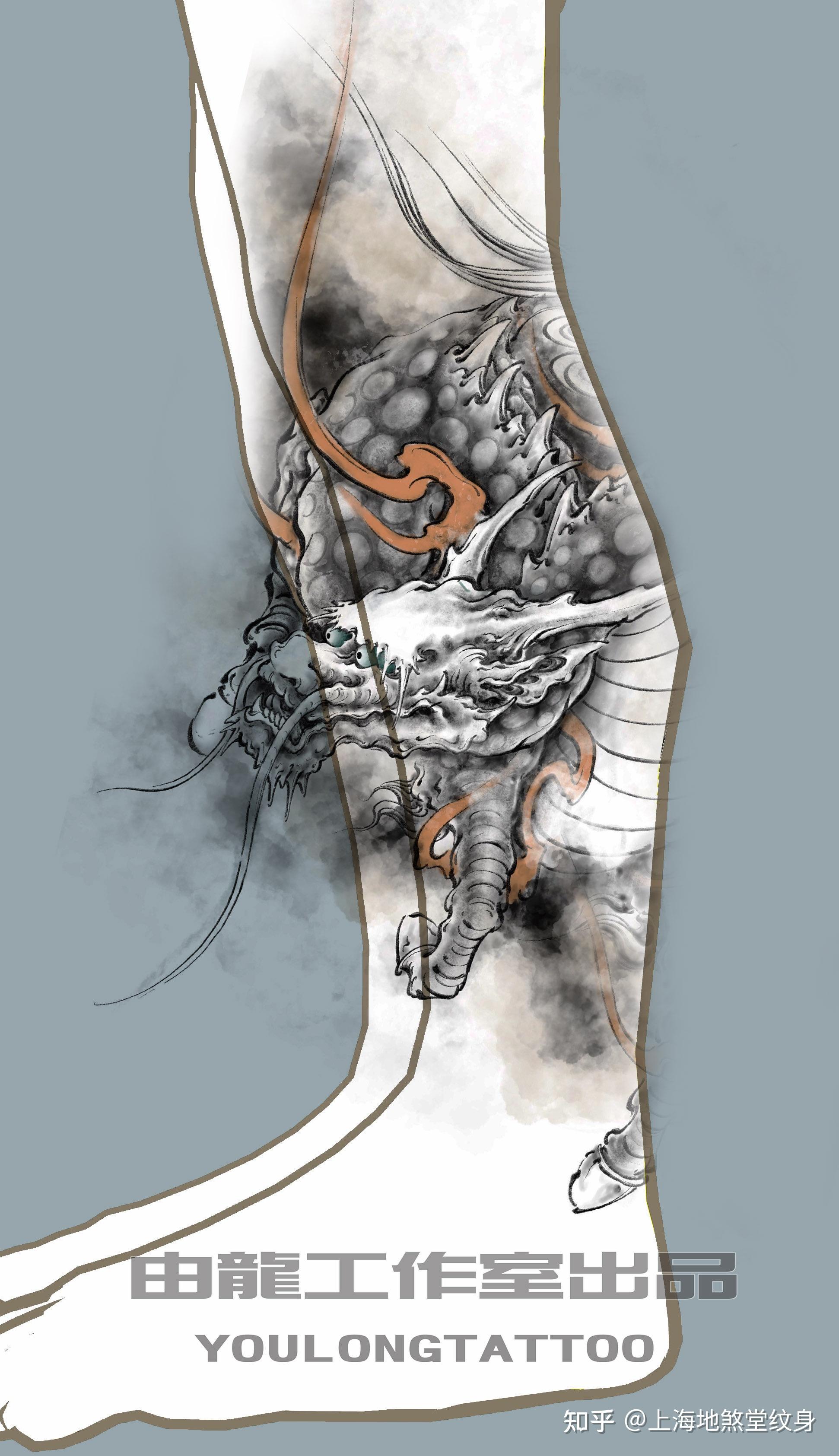 神兽麒麟纹身手稿推荐 - 知乎