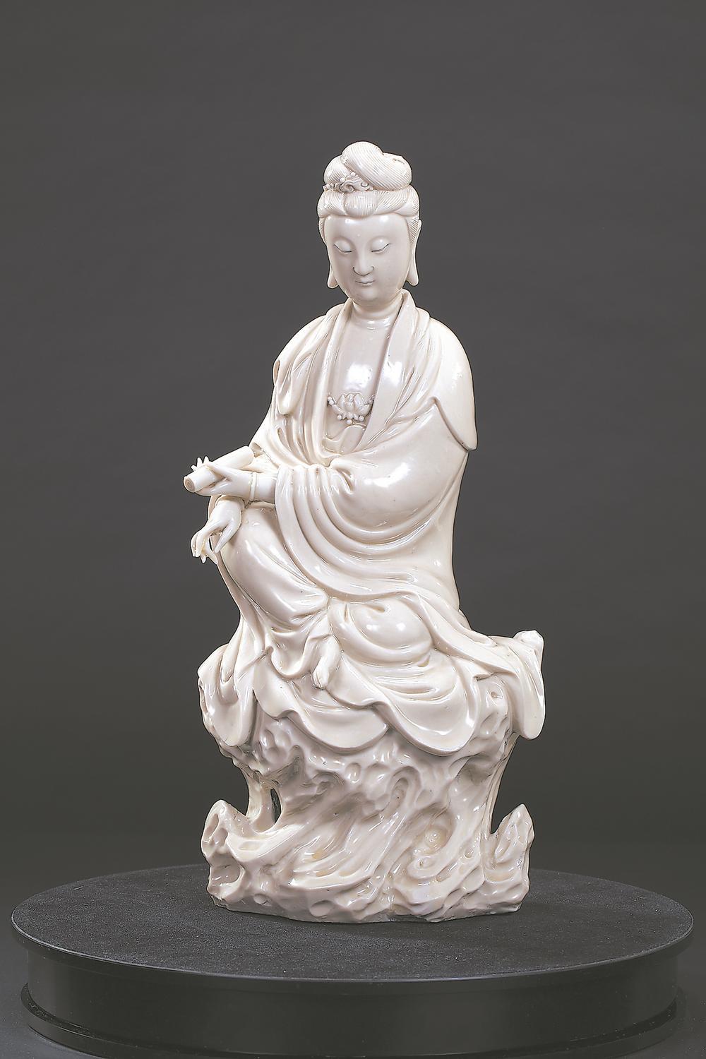 何朝宗白瓷观音像(资料图片)