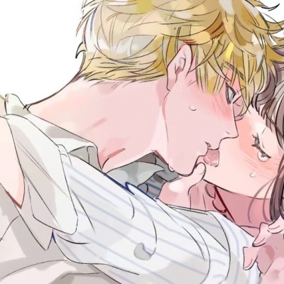 (动漫头像:亲亲)我也想与喜欢的人谈_情侣头像_我要个性网