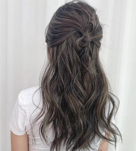 气质半扎发型图鉴这么扎头发让你美得像仙女