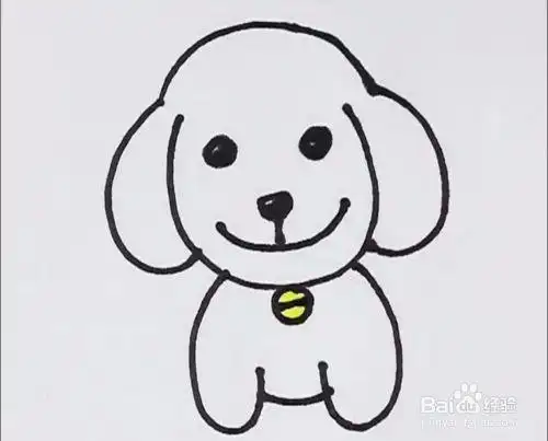 画小狗简笔画简单又可爱的小狗怎么画
