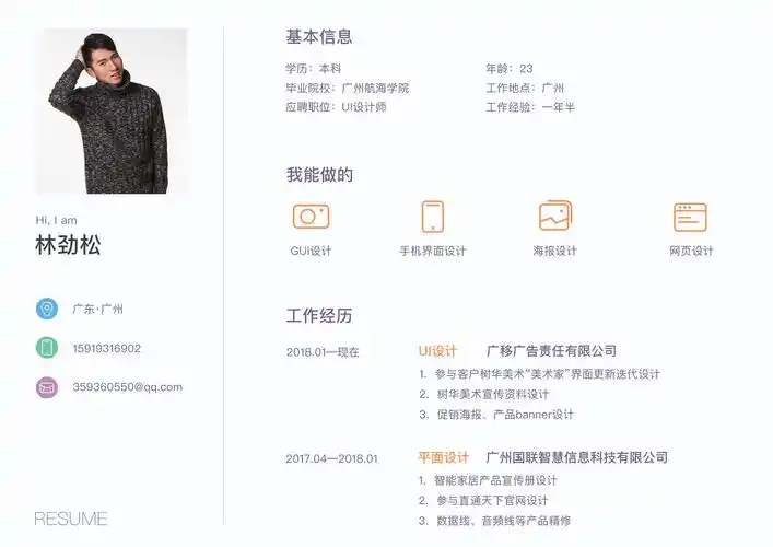 个人简历&作品集