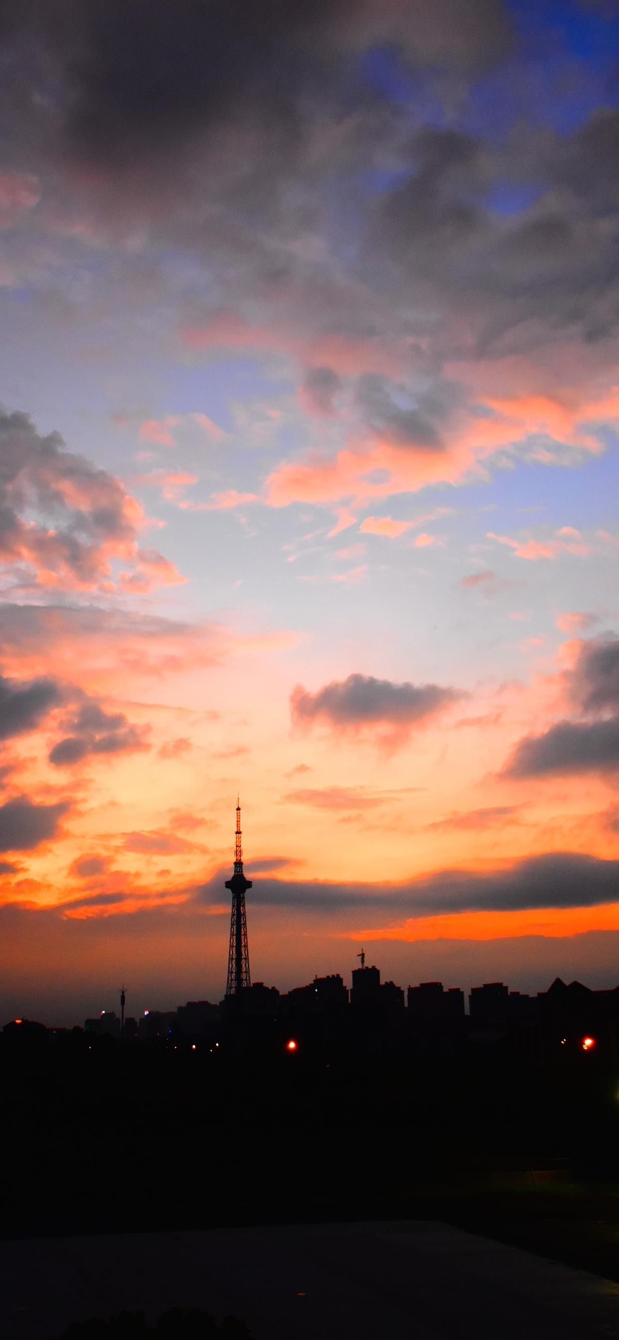 唯美落日风景图片手机壁纸