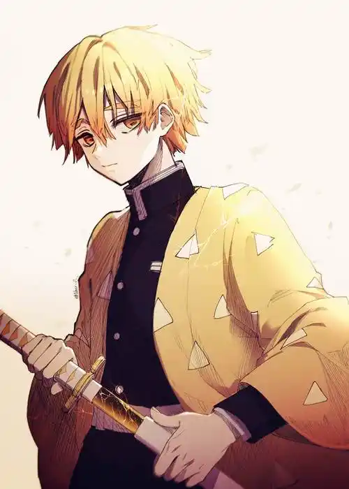 高清的p站我妻善逸插画图片