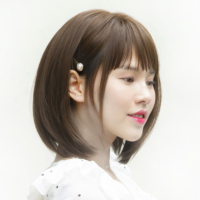 初恋头假发女短发自然蓬松修饰圆脸新式发套锁骨发波波头顶补发片