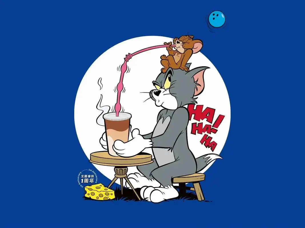 公主请上班电脑桌面壁纸猫和老鼠粉色 - 抖音