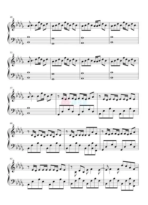 安苏羽傅梦彤潮汐natural钢琴谱