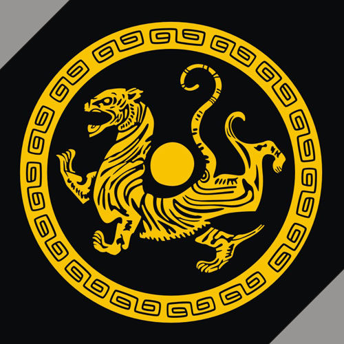 反光汽车贴纸防雨水个性图腾拉花车身贴15063四大神兽白虎