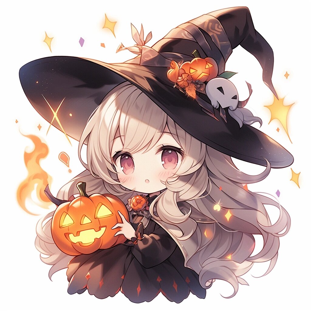万圣节将至,来款可爱的女巫头像