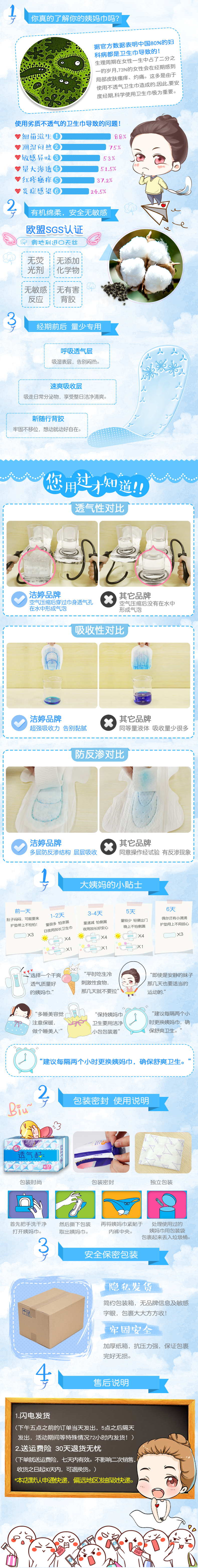 详情页——洁婷卫生巾 透气酷