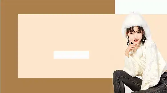 冬季女装背景-粉色清新时尚冬季女装羽绒服手机海报模板背景图片-设计