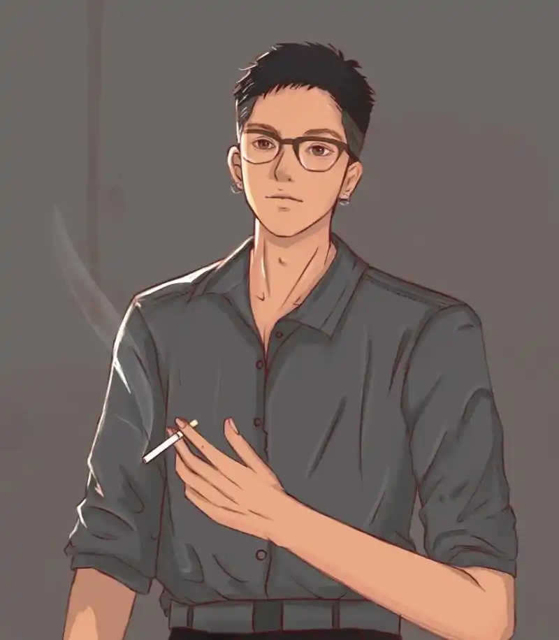 好久没发画啦!#米你插画 #插画 #男生头像 #酷  - 抖音