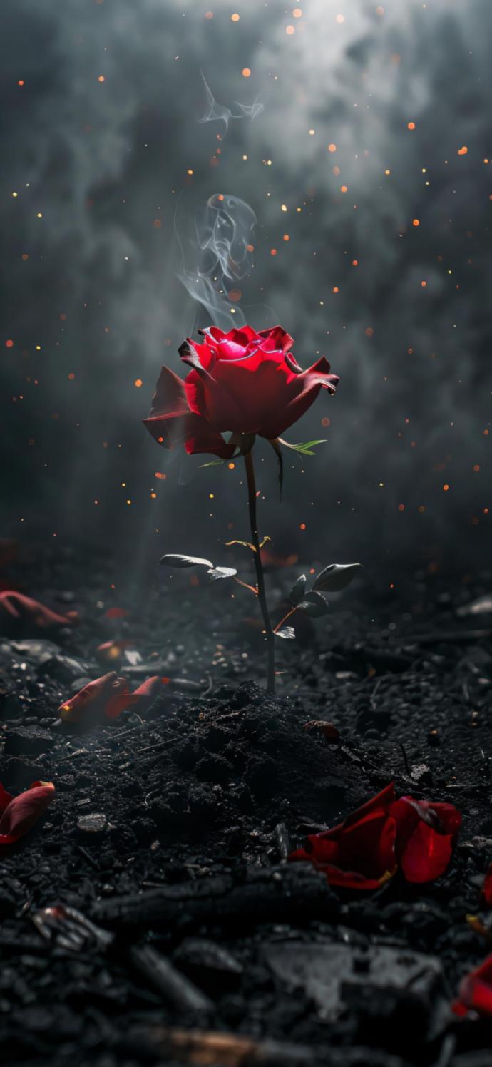 烈焰玫瑰壁纸#壁纸