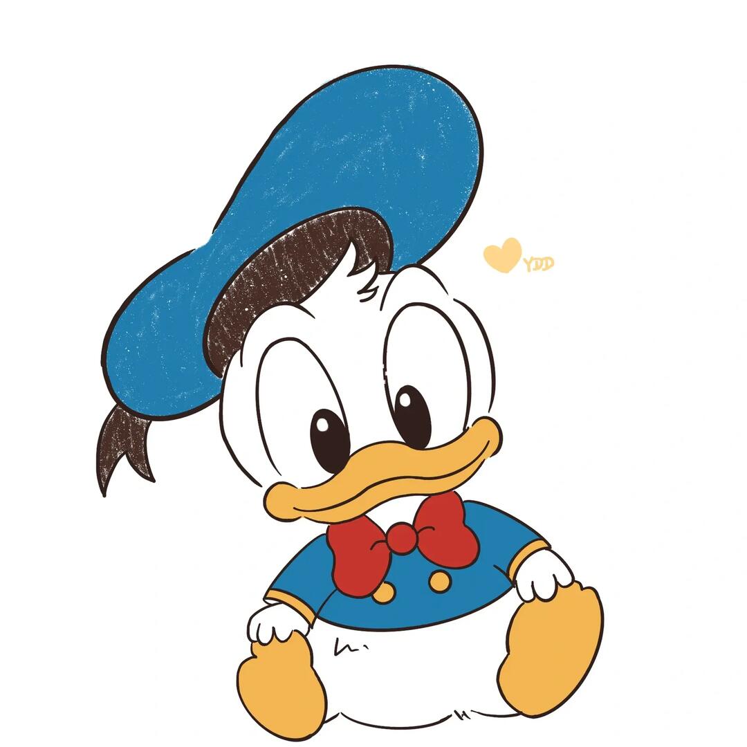 头像练习唐老鸭先生