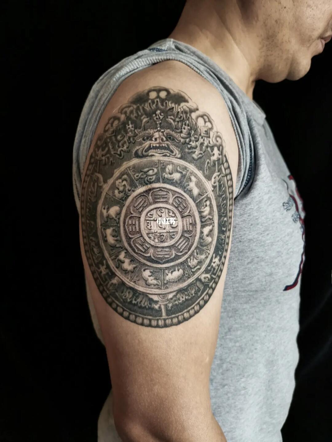 大明永乐九宫八卦纹_纹身_斑驳刺青攻略_九宫八卦牌_星座命理_星座