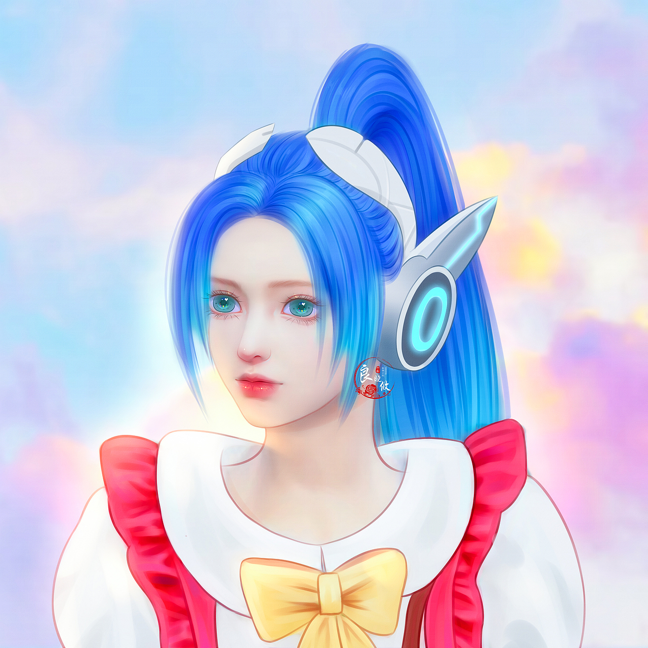 和平精英手绘头像火箭少女