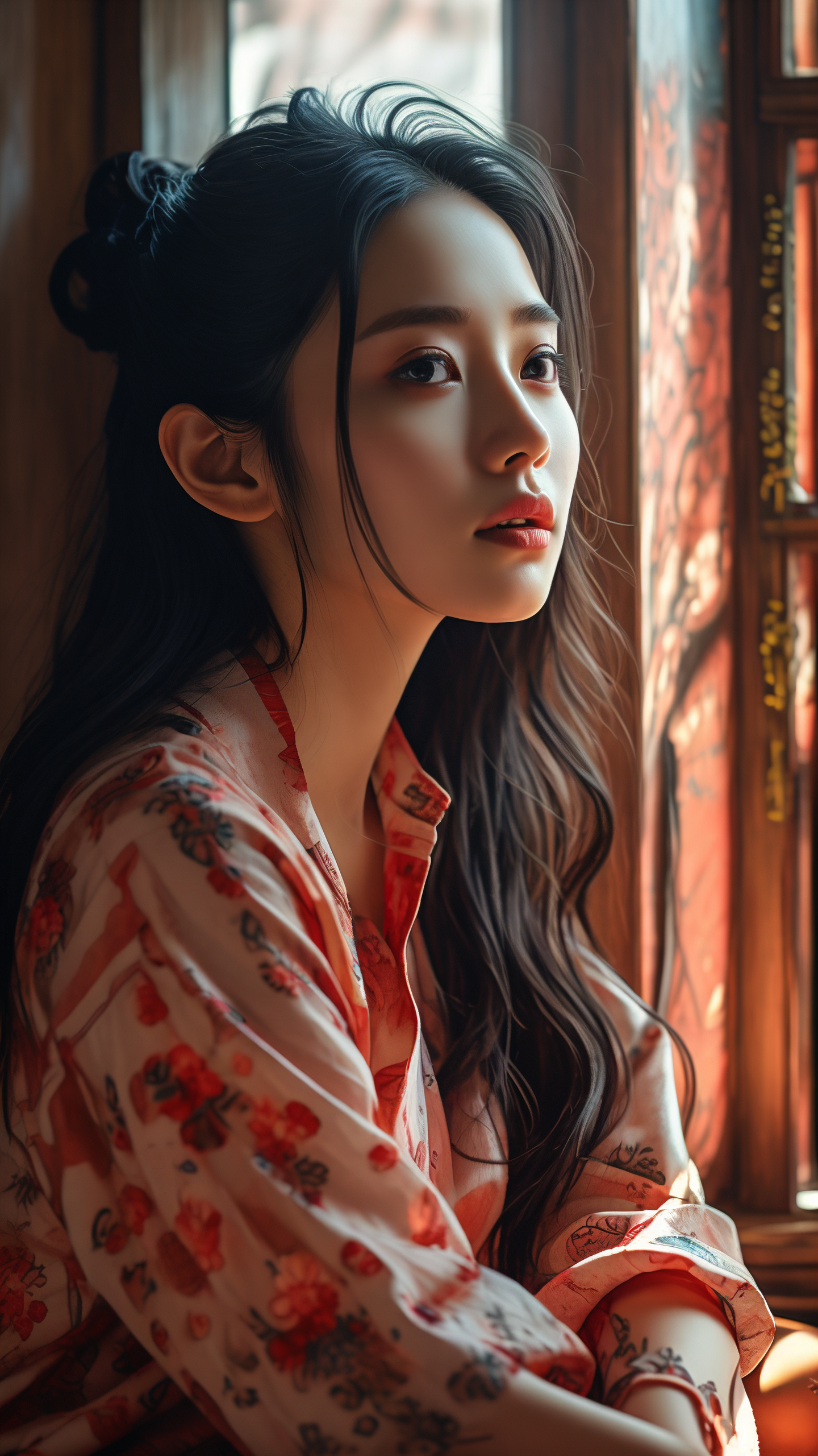 伤感美女壁纸,孤独与美丽的交织92