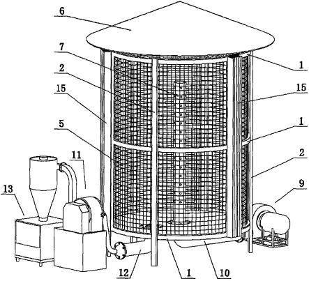 一种小型智能通风加工粮仓的制作方法