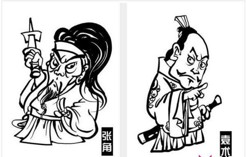 简笔画图片大全q版三国演义人物简笔画图片大全三国演义卡通简笔画