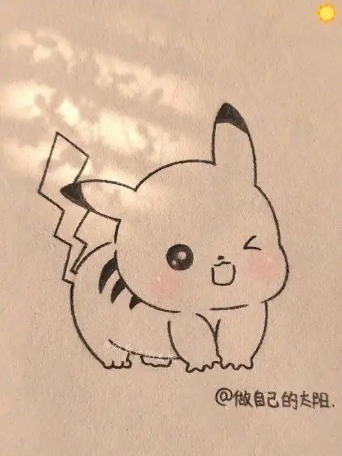 我的绘画成长史  #画个简笔画  #简笔画教程  #皮卡丘