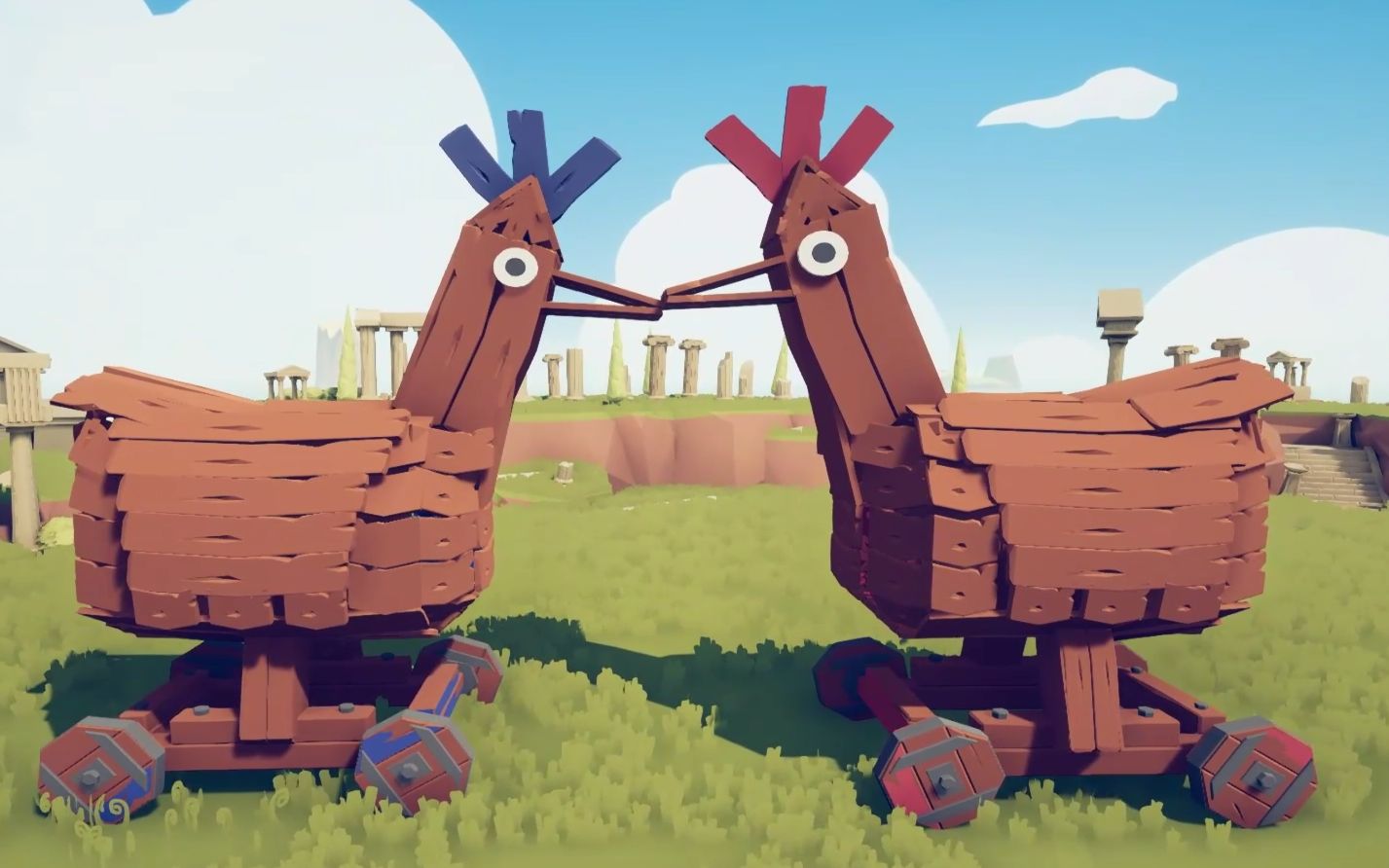 全面战争模拟器:特洛伊木马对战画面太搞笑了