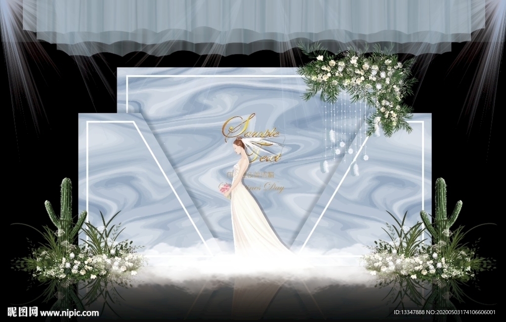婚礼喷绘素材设计图__效果图_环境设计_设计图库_昵图网nipic.com