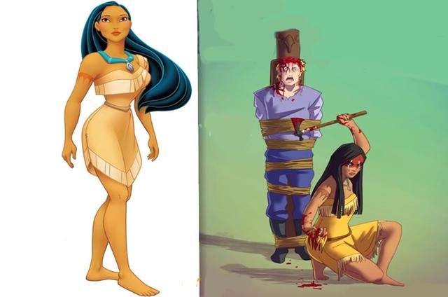 迪士尼公主被黑化,乐佩公主是长发丧尸,艾莎女王般的傲慢很惊艳