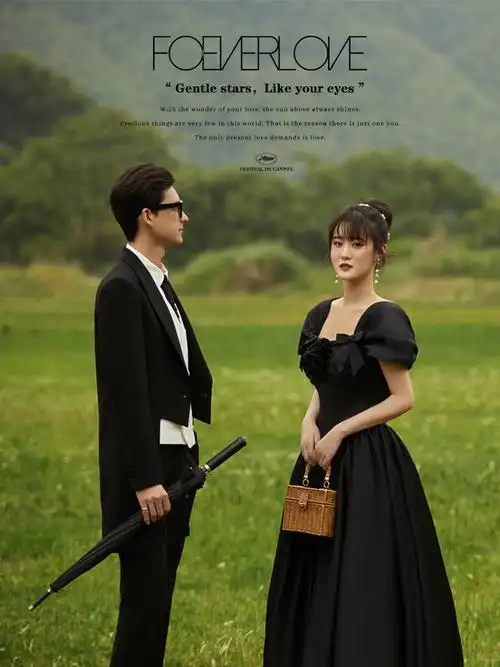 森系赫本风婚纱照当赫本风遇上森系婚纱照