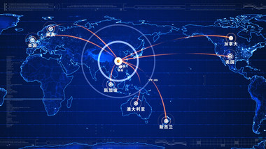 全球三维科技地图