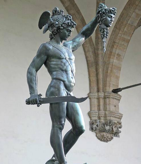 宙斯和达娜厄所生,《玻耳修斯》雕塑塑造的是一位健美的胜利者的形象