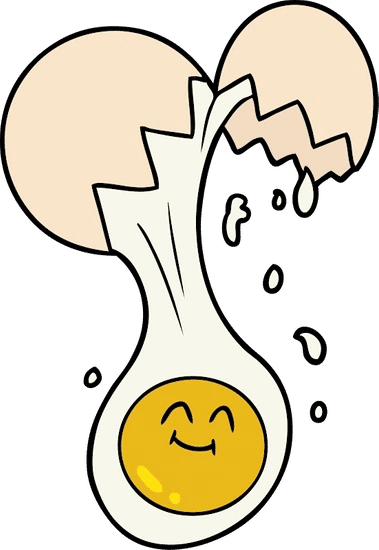 卡通蛋黄 cartoon egg yolk