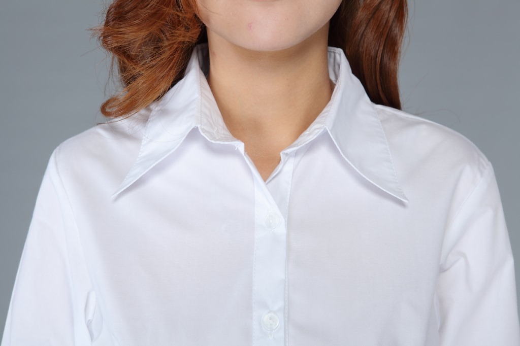 2015春秋款女士职业白衬衫ol大码衬衣工装长袖衬衫