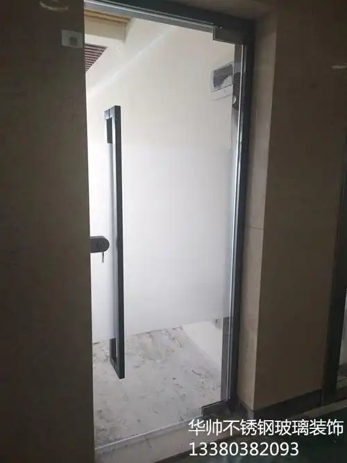 钢化玻璃门办公室玻璃门店铺玻璃门定做定制安装上门深圳南山宝安福田