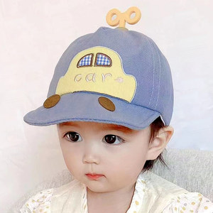 婴儿帽子可爱超萌男宝宝女春夏薄款遮阳防晒鸭舌帽婴幼儿童帽春季