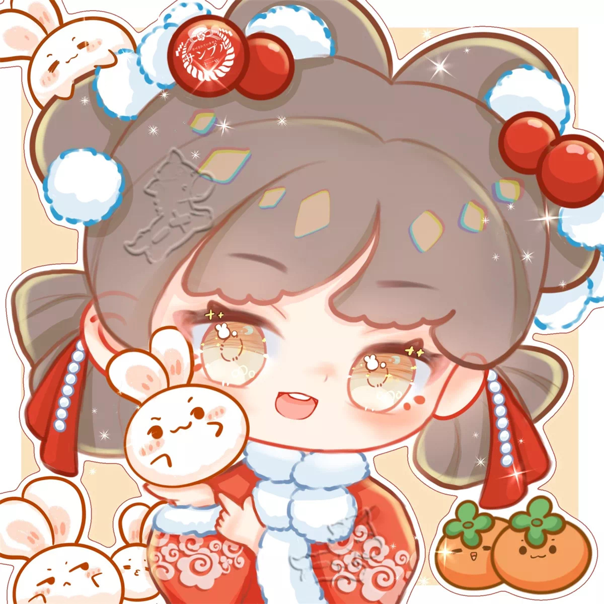 qq萌萌!超可爱新年兔年新春动漫女头