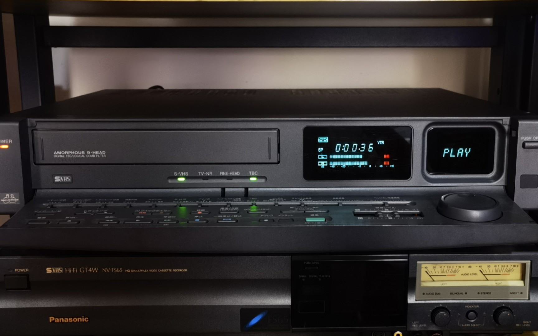 sharp 夏普vc-s800 9磁头s-vhs磁带录像机放音演示